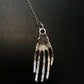 Santa Muerte pendulum Silver 7" inch / Handmade! / FREE SHIPPING!)